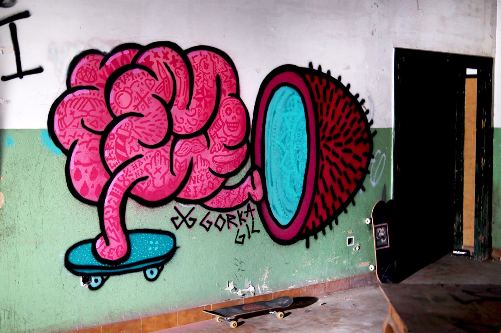Brain Escape | Mural pintado por Gorka Gil