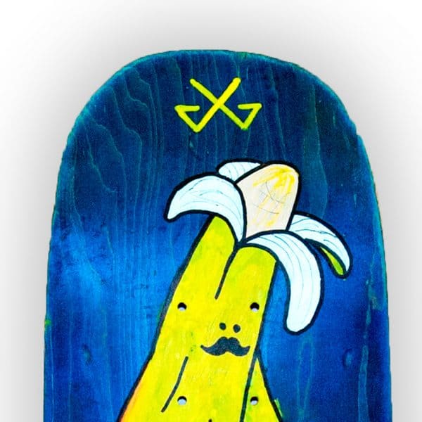 Bananaman - tabla de skate pintada a mano - Gorka Gil