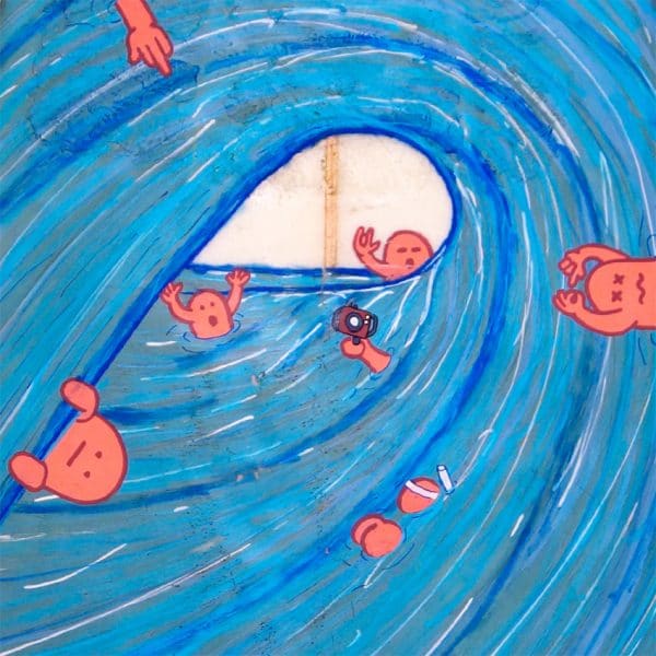 Barrel - tabla de surf pintada a mano - Gorka Gil