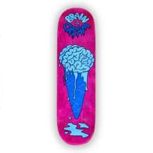 Brain Cream - tabla de skate pintada a mano - Gorka Gil