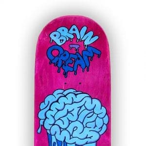 Brain Cream - tabla de skate pintada a mano - Gorka Gil