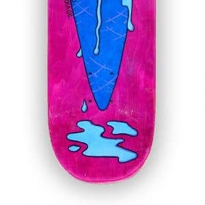 Brain Cream - tabla de skate pintada a mano - Gorka Gil
