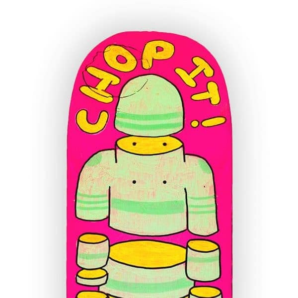 Chop It - tabla de skate pintada a mano - Gorka Gil
