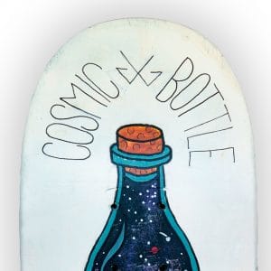 Cosmic Bottle - tabla de skate pintada a mano - Gorka Gil