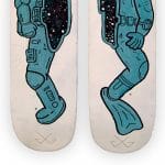 Cosmic Split - tabla de skate pintada a mano - Gorka Gil