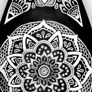 Mandala - tabla de surf pintada a mano - Gorka Gil
