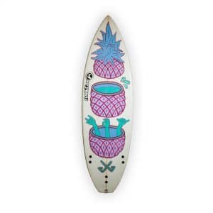 Pineapple Chop - tabla de surf pintada a mano - Gorka Gil