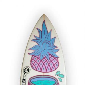 Pineapple Chop - tabla de surf pintada a mano - Gorka Gil