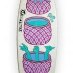Pineapple Chop - tabla de surf pintada a mano - Gorka Gil