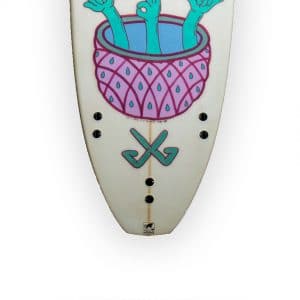 Pineapple Chop - tabla de surf pintada a mano - Gorka Gil