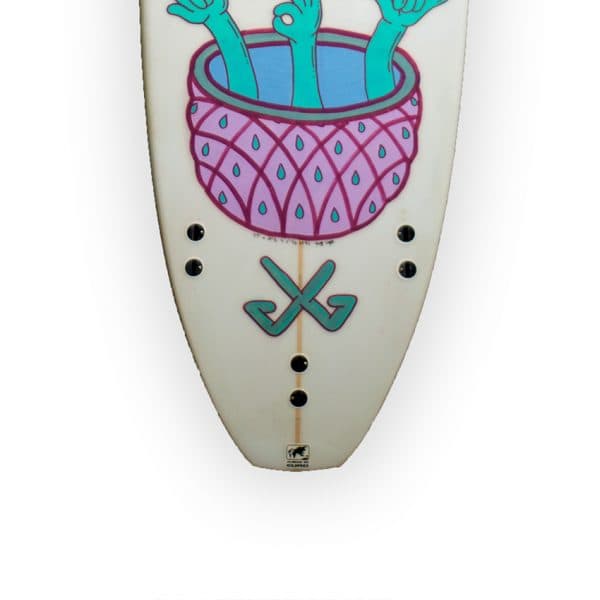 Pineapple Chop - tabla de surf pintada a mano - Gorka Gil