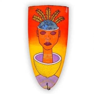 Planet Mind - tabla de surf pintada a mano - Gorka Gil