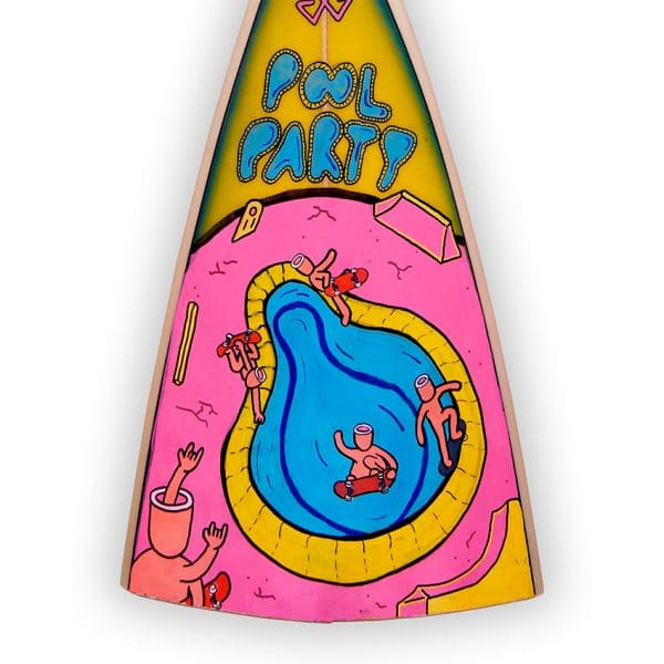 Pool Party - tabla de surf pintada a mano - Gorka Gil