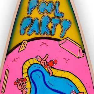 Pool Party - tabla de surf pintada a mano - Gorka Gil