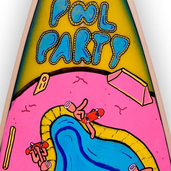 Pool Party - tabla de surf pintada a mano - Gorka Gil