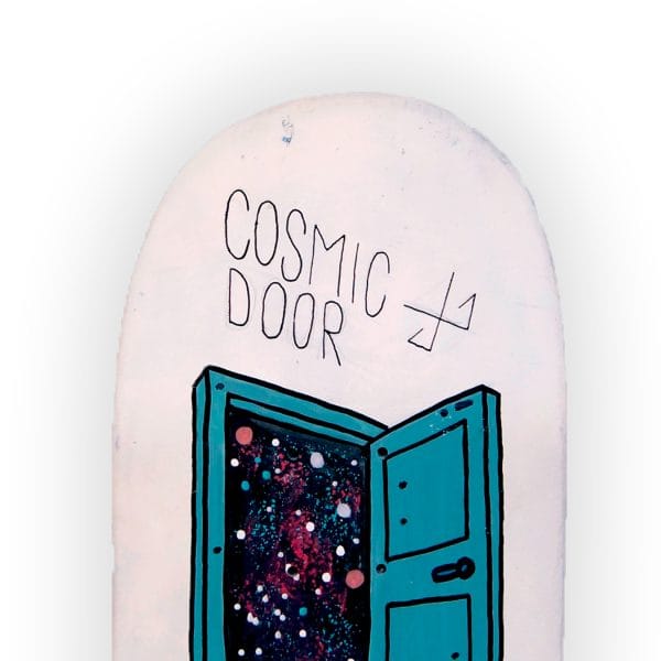 Cosmic Door | Tabla de skateboard pintada a mano | Gorka Gil