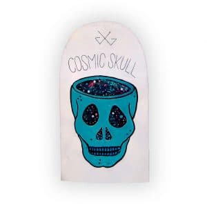 Cosmic Skull | tabla de skateboard pintada a mano | Gorka Gil