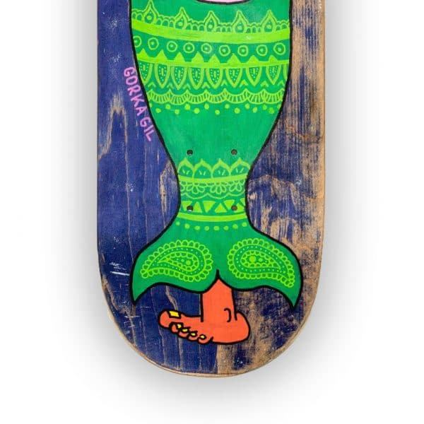 Fresh Pig - tabla de skate pintada a mano - Gorka Gil