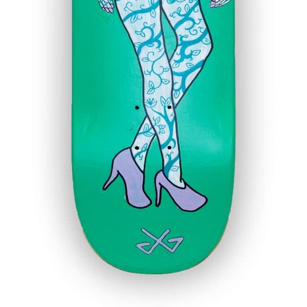 High Heels - tabla de skate pintada a mano - Gorka Gil