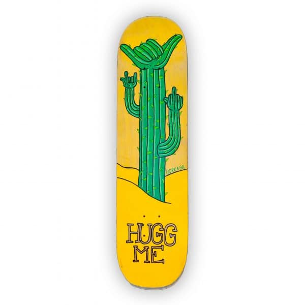 Hugg Me - tabla de skate pintada a mano - Gorka Gil