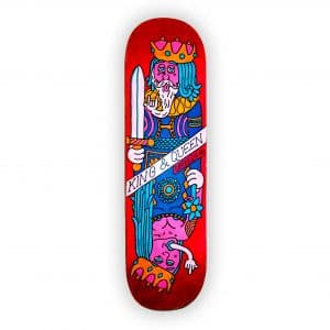 King & Queen - tabla de skateboard pintada a mano - Gorka Gil