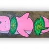 Kiwi Dolphin - tabla de skate pintada a mano - Gorka Gil