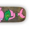 Kiwi Dolphin - tabla de skate pintada a mano - Gorka Gil