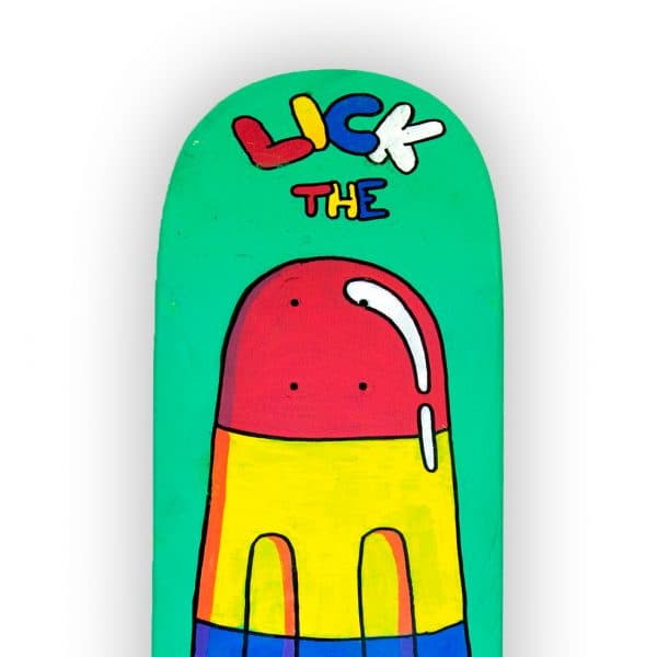 Lick The Polo - tabla de skate pintada a mano - Gorka Gil