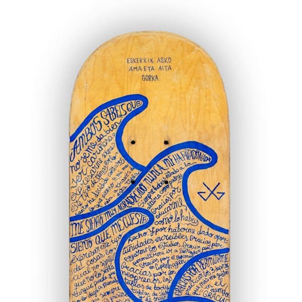 Love Letter - tabla de skate pintada a mano - Gorka Gil