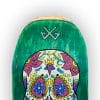 Mexican Skull | tabla de skateboard pintada a mano | Groka Gil