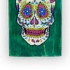 Mexican Skull | tabla de skateboard pintada a mano | Groka Gil