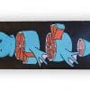 Orange Platypus - tabla de skateboard pintada a mano - Gorka Gil