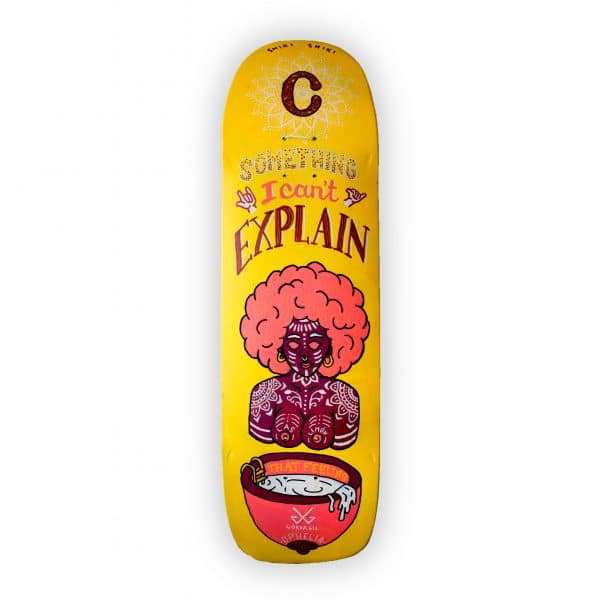 Something I Can´t Explain - tabla de skateboard pintada a mano - Gorka Gil