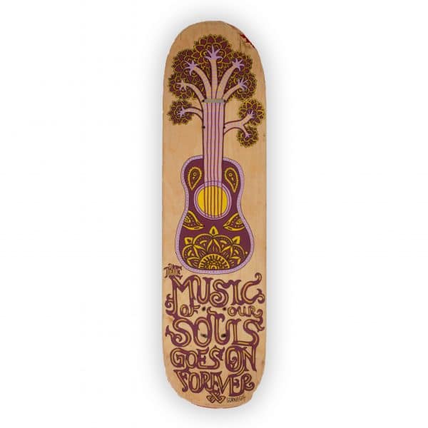 Soul Music - tabla de skateboard pintada a mano - Gorka Gil