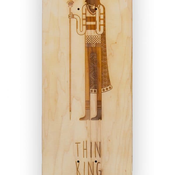 Thin-King - tabla de skate grabada con láser - Gorka Gil