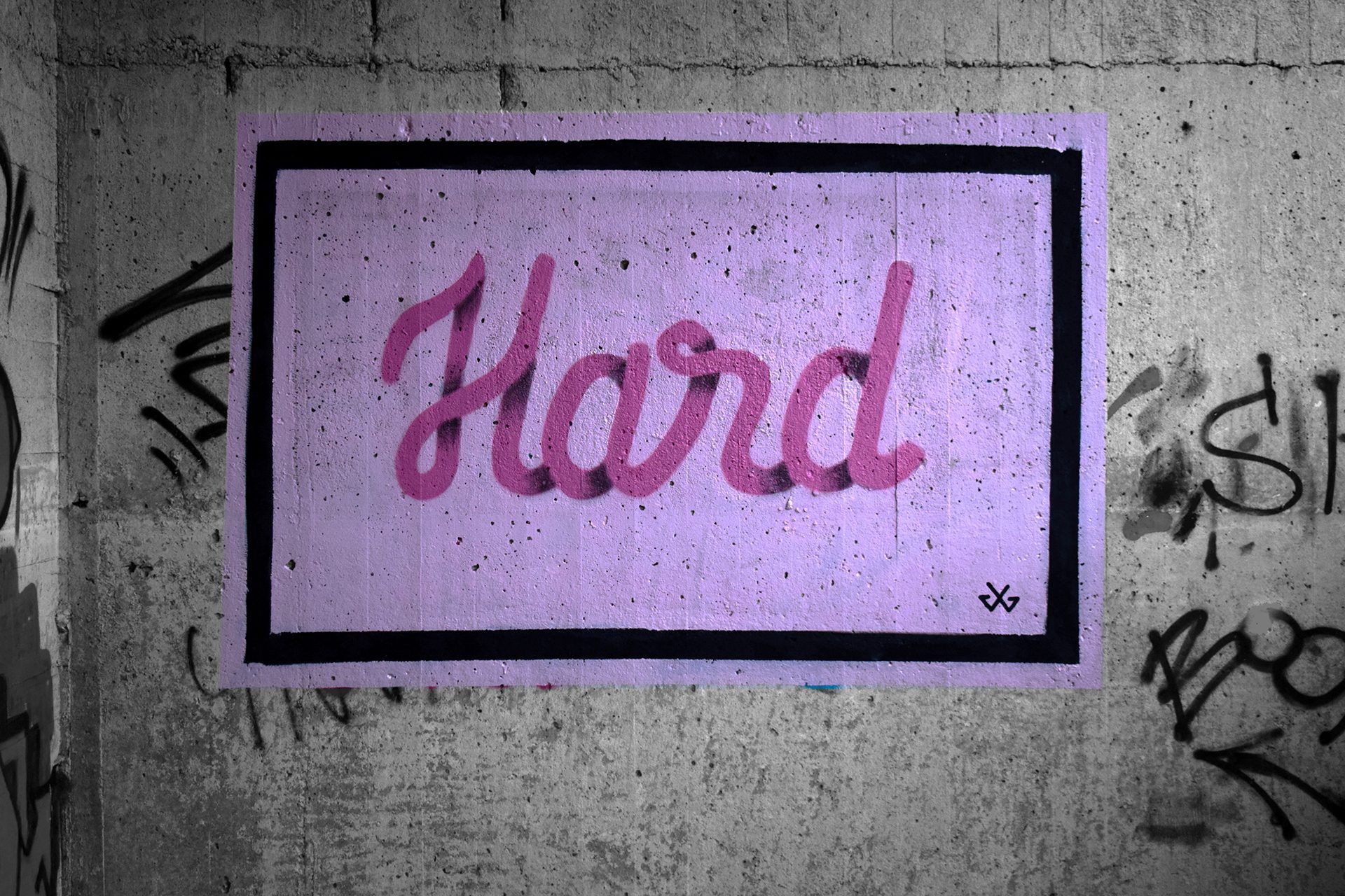 Hard Mural pintado por Gorka Gil