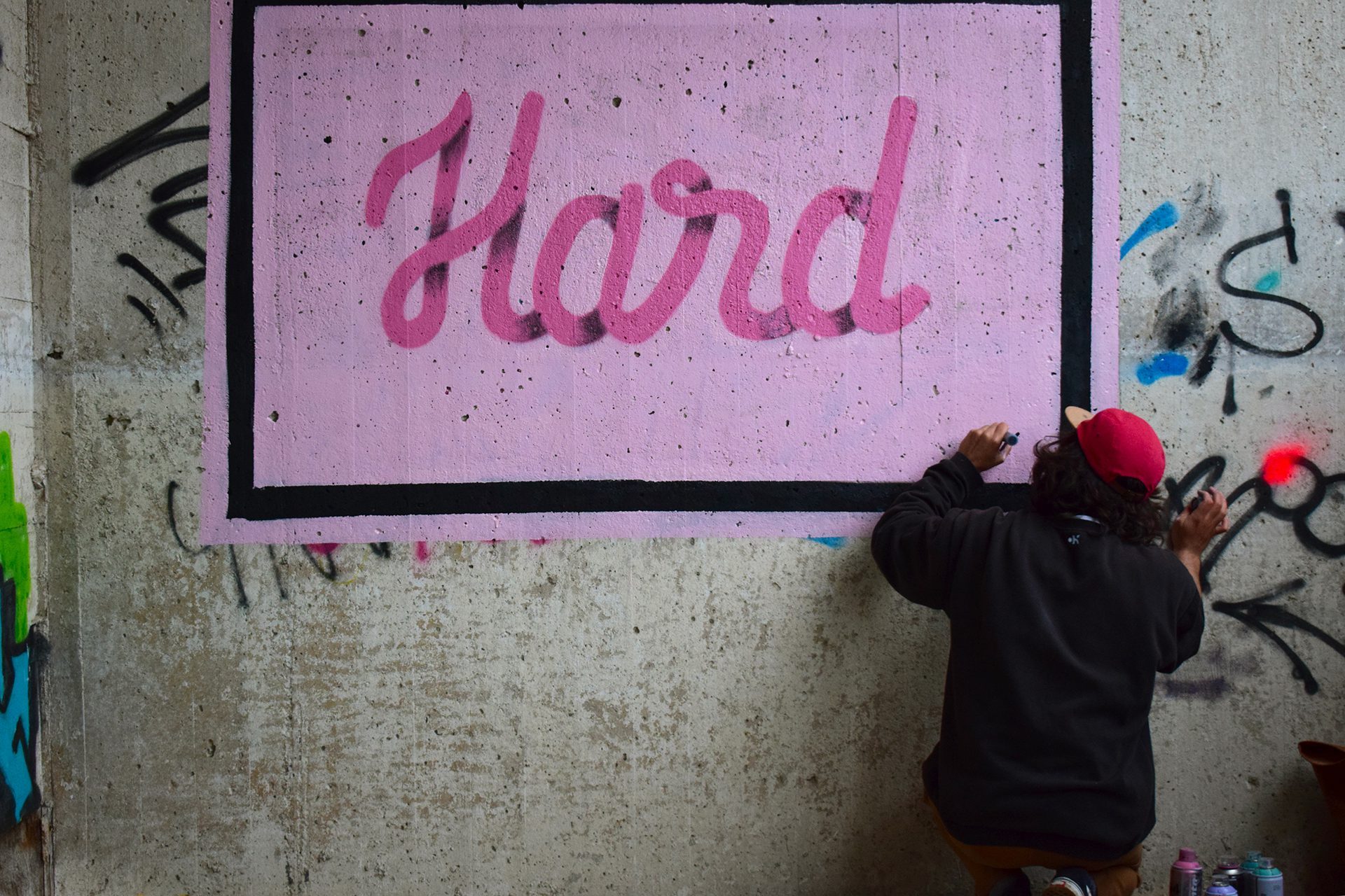 Hard Mural pintado por Gorka Gil