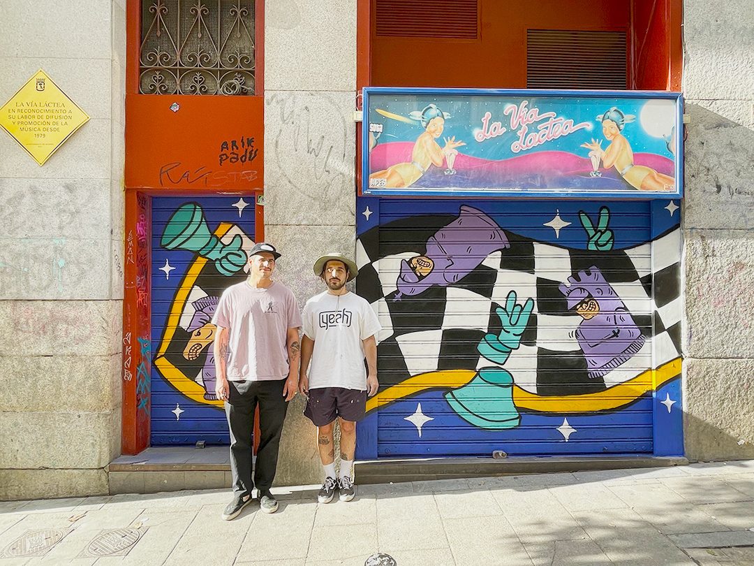 Chess Mural colaborativo por Gorka Gil y Stinky Wetsuit