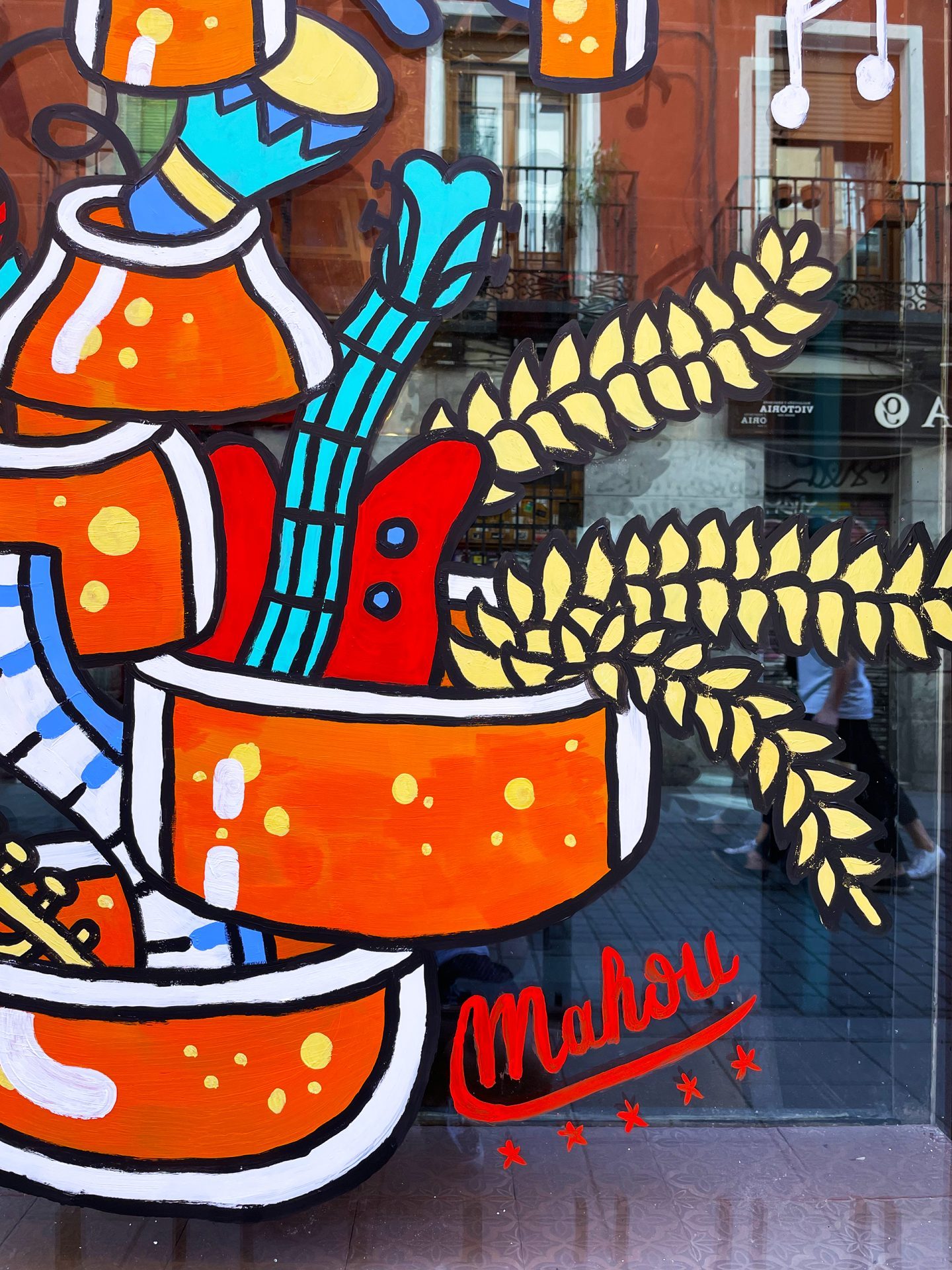 Beer Chops mural pintado por Gorka Gil para Mahou